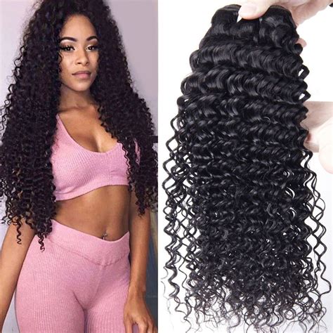 Brazilian Human Hair Curly Weave 4 Bundles Brazilian Virgin Hair Bundles Brazilian Deep Wave