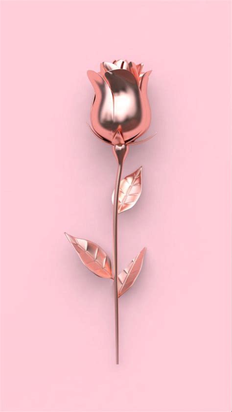 Download Flower Rose Gold Iphone Wallpaper