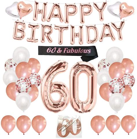 Buy Finypa 60th Birthday Decorations For Women 60th Happy Birthday