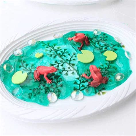 Frog Pond Sensory Play With Slime Or Play Dough Play Cbc Parents