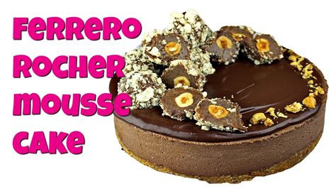 Ferrero rocher chocolate garnishing adds to the elegance and texture. How to Make Ferrero Rocher Mousse Cake - YouTube