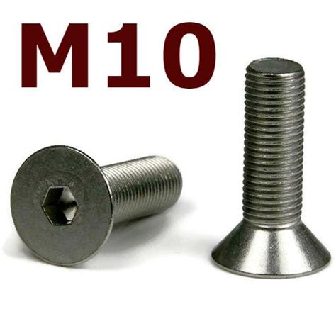 M10x35 Flat Head Cap Screw M10x35 M10 Flat Head Cap Screws