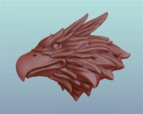 Griffin Head 3d Print Model By Alexkovalev