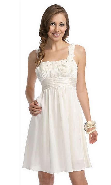 Juniors White Dresses Natalie