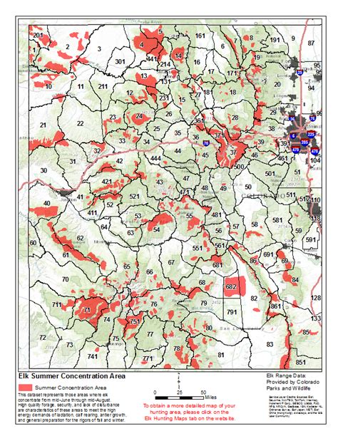 Statewide Elk Hunting Maps - Start My Hunt Population density map in the united state.