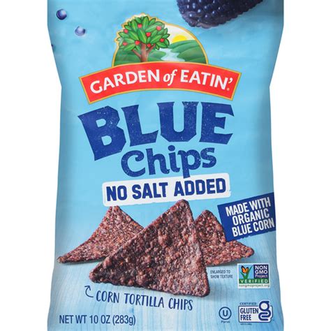 garden of eatin ® no salt added blue chips corn tortilla chips 10 oz bag chips crisps