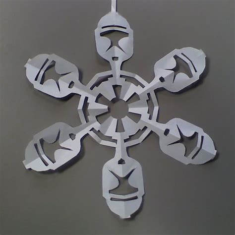How To Star Wars Paper Snowflakes Make Star Wars Snowflakes Star