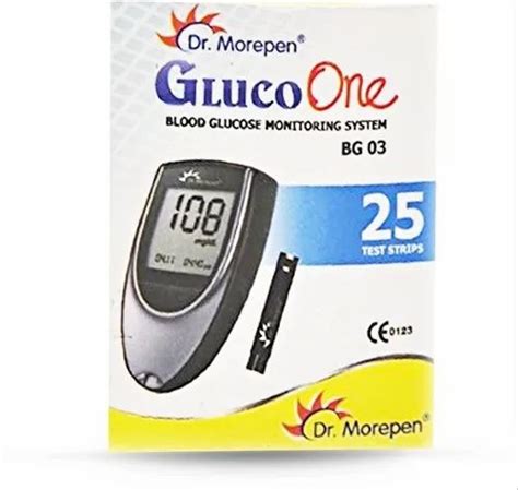 Dr Morepen Gluco One Bg Blood Glucose Test Strip At Rs Box