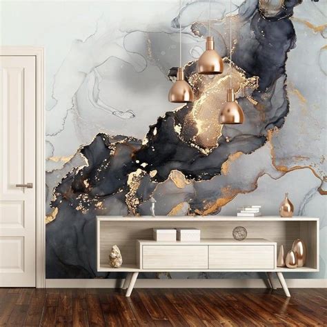 Marble Mural Marble Wallpaper Marble Wall Mural Marble Etsy Marble
