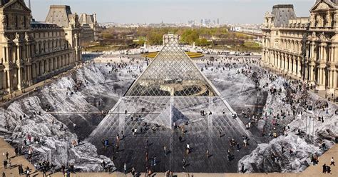 Street Artist Jr Transforms Musée Du Louvre With Epic Optical Illusion
