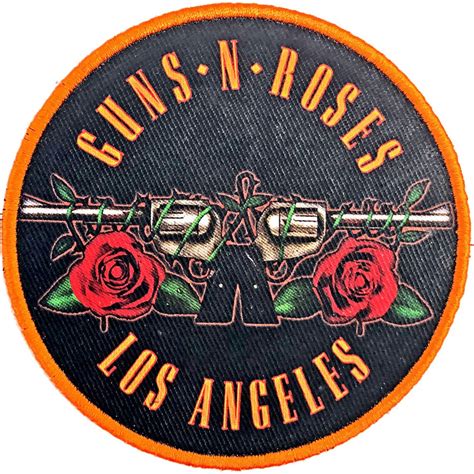 Guns N Roses Los Angeles Orange Iron On Patch Official Etsy