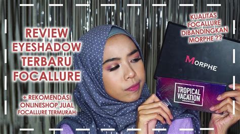 Review Eyeshadow Focallure Morphe Tutorial Tropical 14 Affordable