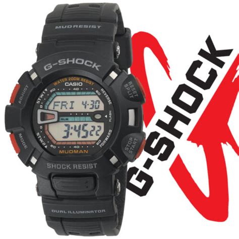 Casio G9000 1v Mens Mudman Alarm Chronograph Mud Resist Black G Shock