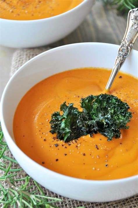 Creamy Vegan Roasted Carrot Soup Veganosity