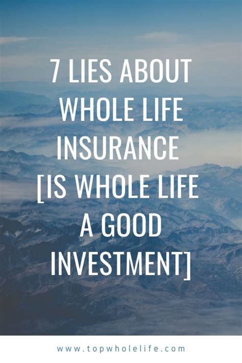 Compare quotes & save · affordable & guaranteed 7 Lies About Whole Life | Is Whole Life A Good Investment? 2020