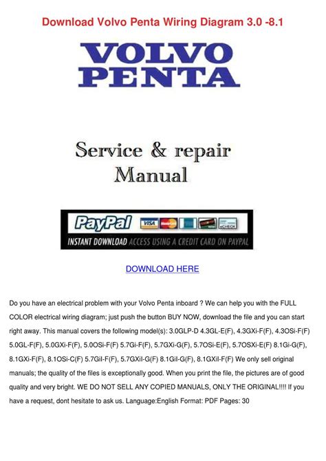 Download Volvo Penta Wiring Diagram 30 81 by Yu Kierce - Issuu