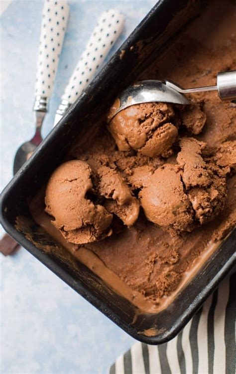 Ice cream is made up of droplets of fat from milk jumbled up with millions of tiny crystals of ice and pockets of air. Chocolate Coconut Milk Ice Cream - A Saucy Kitchen