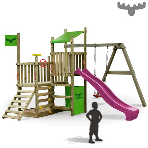 Trouvez balançoire avec toboggan sur 2ememain ✅ avantageux pour tout le monde. Toboggan cabane