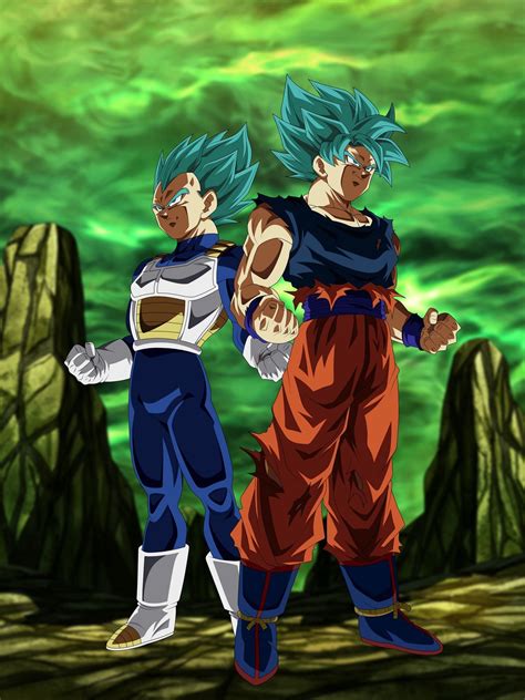 Goku Y Vegeta Super Saiyajin Blue By Arbiter720 On Deviantart Anime