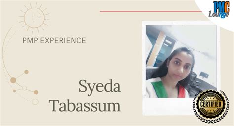 Pmp Experience Syeda Tabassum