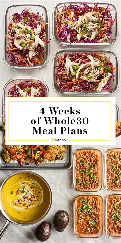 Here Are 4 Weeks Of Whole30 Meal Plans Whole 30 Meal Plan Whole 30