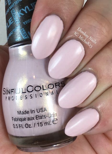 Sinful Colors Kylie Jenner Trend Matters Pure Satin Matte Collection Partial Review Nail
