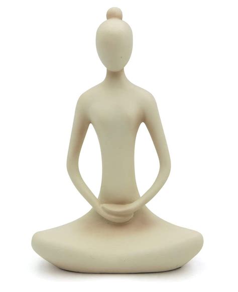 Buddha Groove Meditating Woman Yoga Statue 7 Inches Stone In 2020