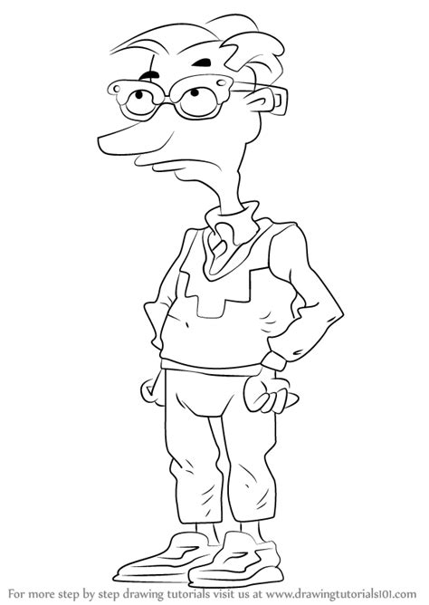 Learn How To Draw Drew Pickles From Rugrats Rugrats Step By Step Drawing Tutorials Classic