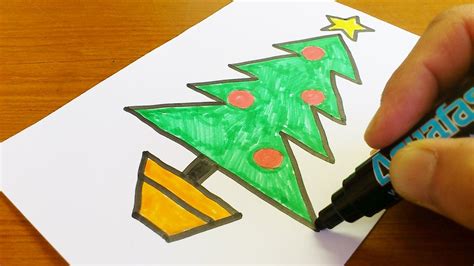 Art Hub For Kids How To Draw A Christmas Tree Bornmodernbaby