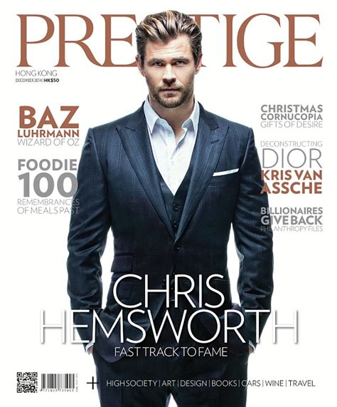 Chris Hemsworth Poses In A Sleek Suit On Cover Of Prestige Magazine