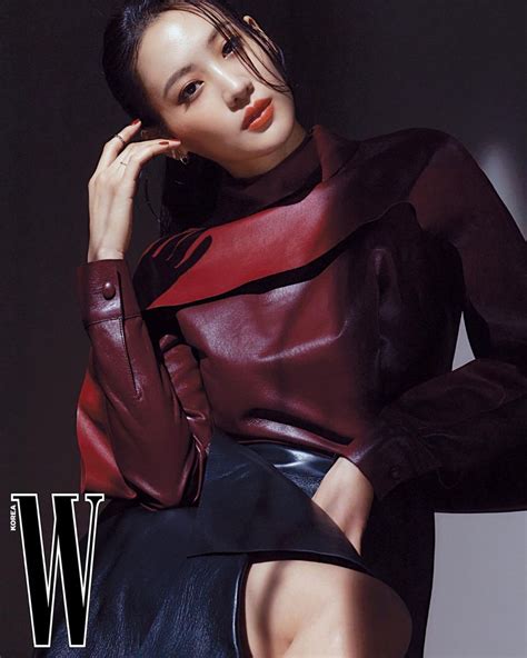 Leather Glove Red Leather Jacket Leather Skirt Claudia Kim