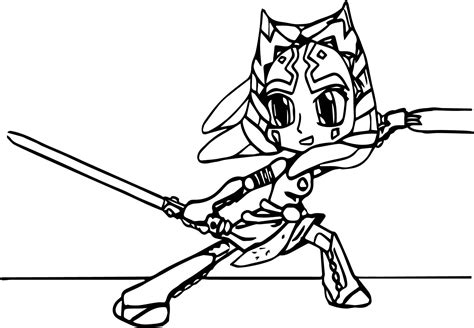 Ahsoka Coloring Pages Coloring Home