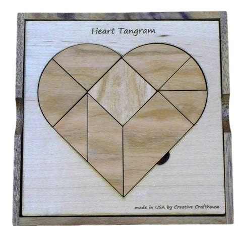 Heart Tangram Premium Model From Maplecherry