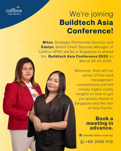 Buildtech Asia Expo 2023 Key Insights Callbox Singapore