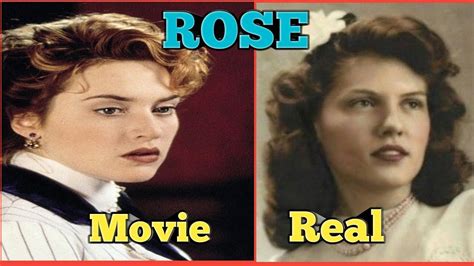 Real Vs Movie Rose Real Life Titanic Passengers And Crew Rms Titanic Ship By Omg