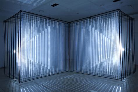 Installation, work of installation art. Abstract audiovisual installation for the Festival ...
