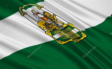 Reino de españa (kingdom of spain). Flagge von Andalusien, Spanien — Stockfoto © zloyel #90307242