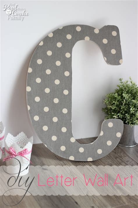 Diy Wall Art ~ Make Pretty Monogram Letters The Real Thing With The