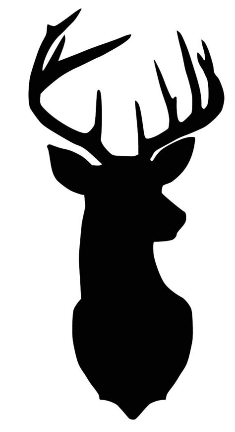 Deer Head Antlers SVG PDF PNG Jpg File Welcome Silhouette | Etsy