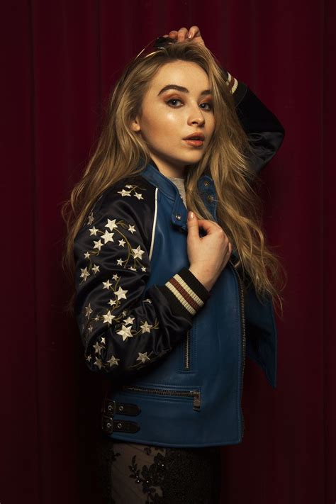 Sabrina Carpenter Style Denim Jacket Bomber Jacket 2017 Photos Dove Cameron Bell Sleeve Top