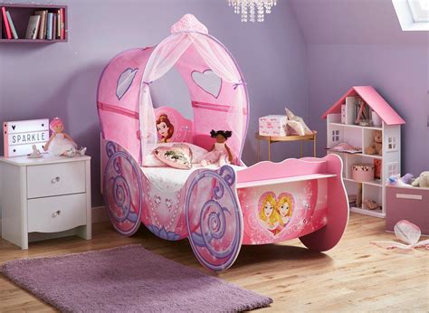 Disney Princess Carriage Toddler Bed Frame With Canopy Bed Sava