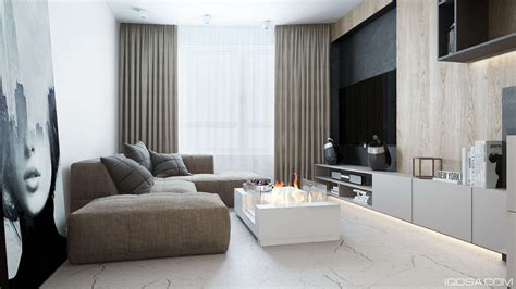 Luxury Small Studio Apartment Design Combined Modern And Minimalist