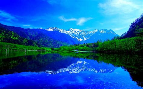 Calm Lake Reflection Mountain Lake Calm Nature And Landscapes Hd