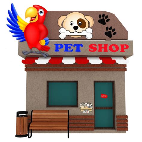 Cartoon Pet Shop 3d Model Cgtrader