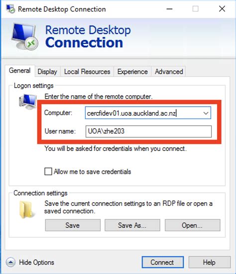 Microsoft Remote Desktop Connection Setup Juinfo