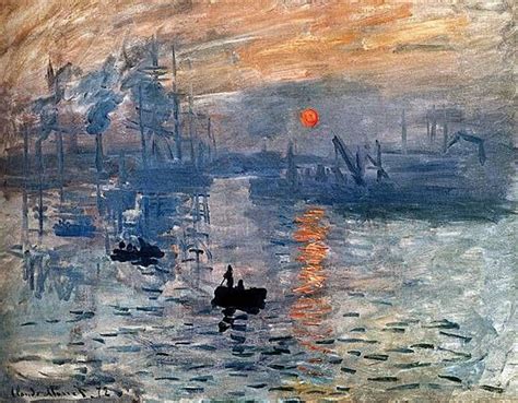 Impression Sunrise Claude Monet Where The Phrase Impressionism