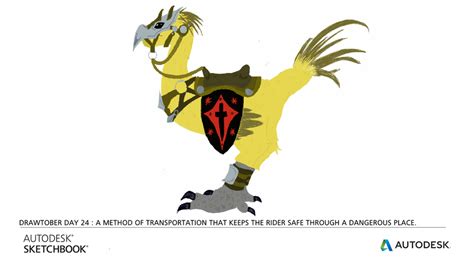 Drawtober Day 24 Armoured Chocobo By Natersby On Deviantart