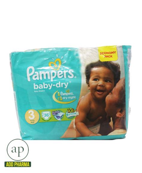 Pampers Baby Dry Value Pack Size 3 36 Count Addpharma Pharmacy In