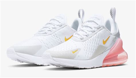 Nike Air Max 270 Trainers In White And Pink Online Sale Up To 75 Off