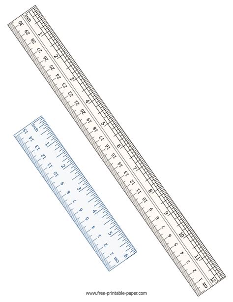 Printable Centimeter Ruler Actual Size